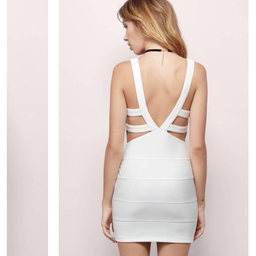 White Bodycon Tobi Dress - Picture 6 of 6